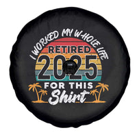 Retired 2025 Spare Tire Cover Retro Retirement Summer Vibes
