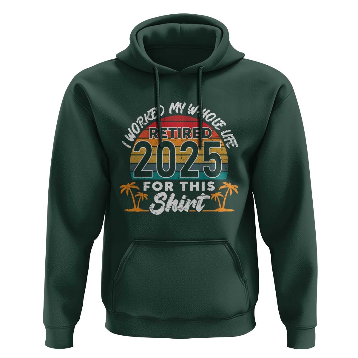 Retired 2025 Hoodie Retro Retirement Summer Vibes