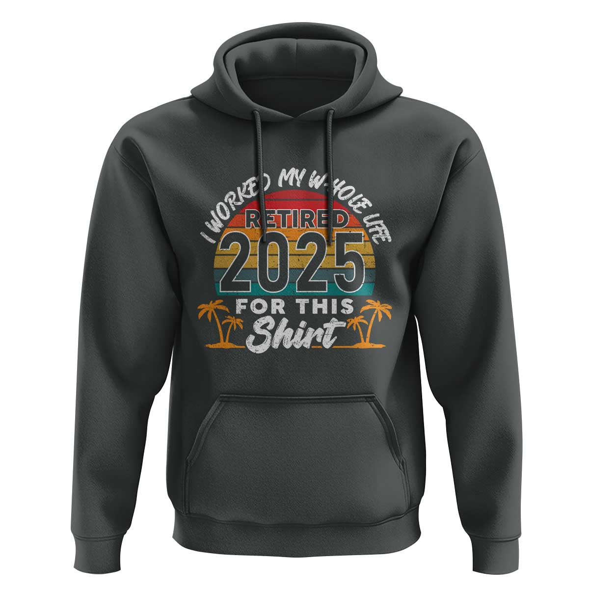 Retired 2025 Hoodie Retro Retirement Summer Vibes