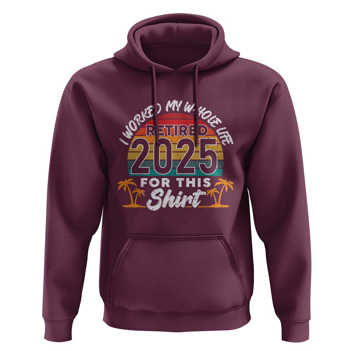Retired 2025 Hoodie Retro Retirement Summer Vibes