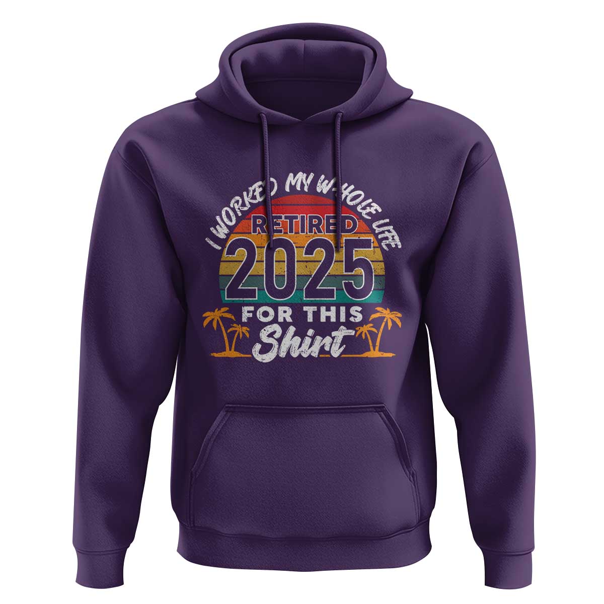 Retired 2025 Hoodie Retro Retirement Summer Vibes