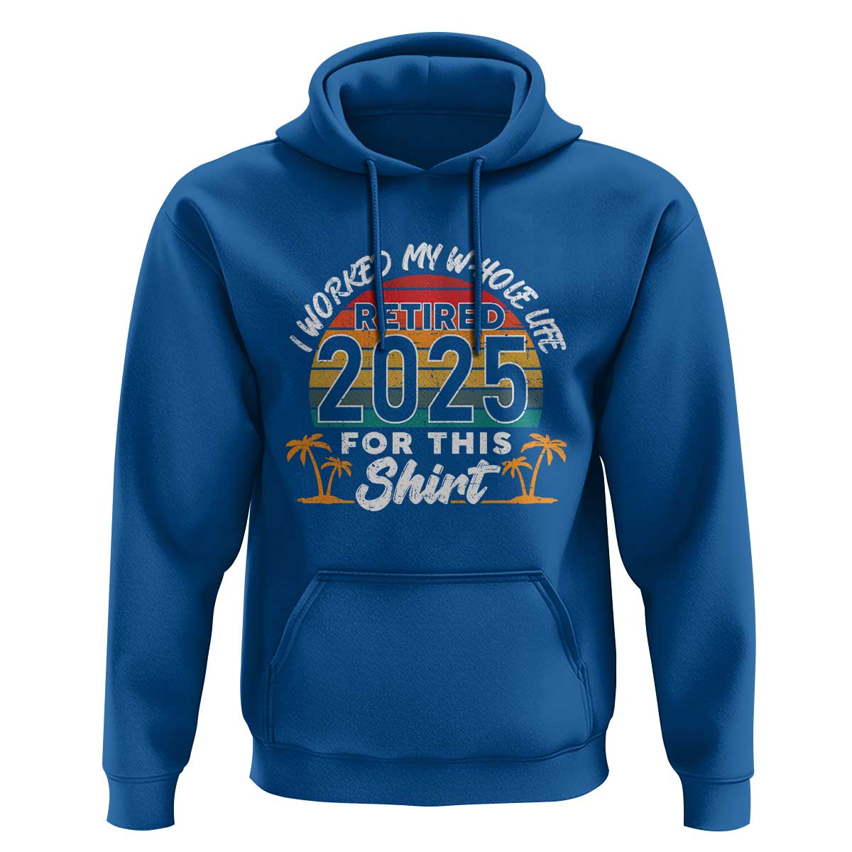 Retired 2025 Hoodie Retro Retirement Summer Vibes