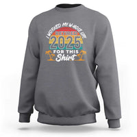 Retired 2025 Sweatshirt Retro Retirement Summer Vibes