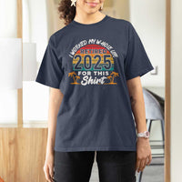 Retired 2025 T Shirt For Women Retro Retirement Summer Vibes