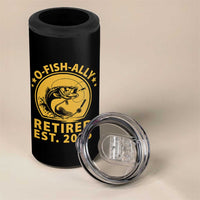 Fishing Retirement 4 in 1 Can Cooler Tumbler O-Fish-Ally Retired 2025 For Fisherman