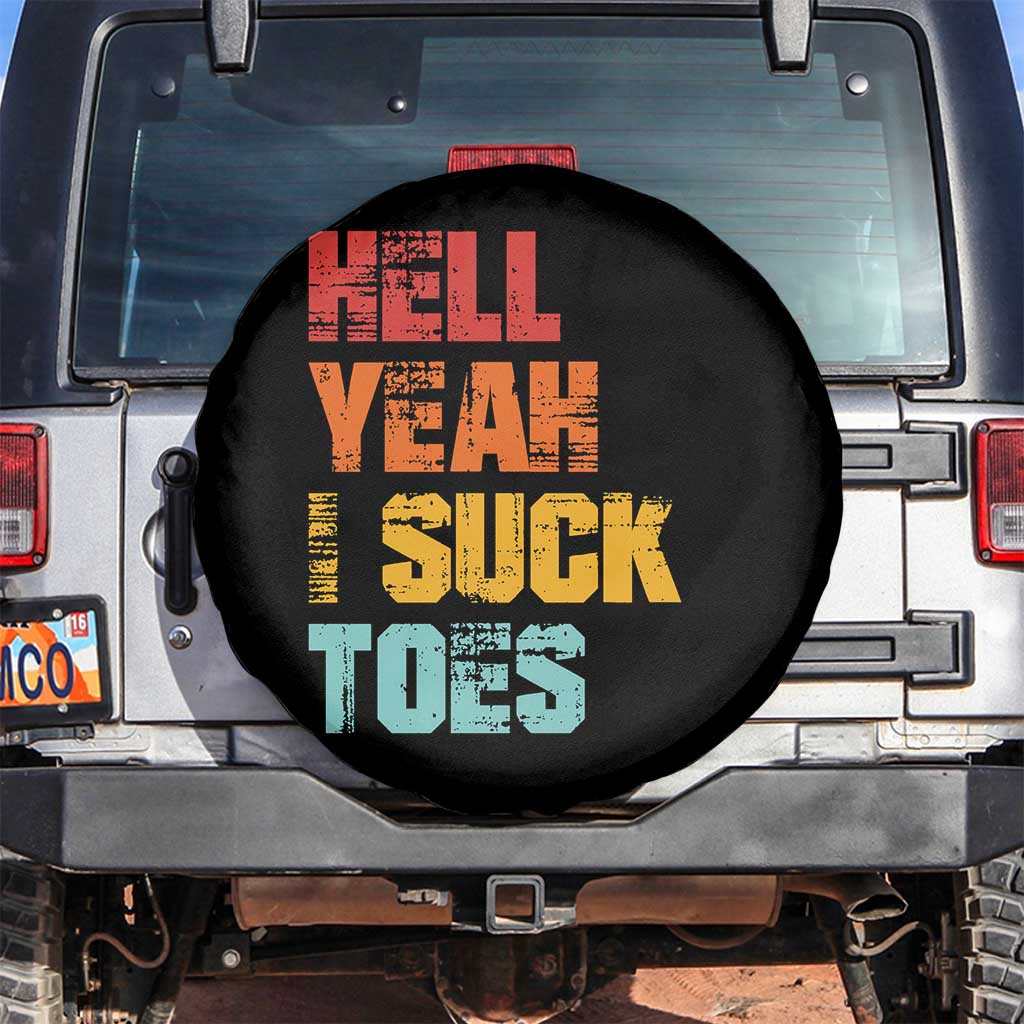 Funny Inappropriate Embarrassing Spare Tire Cover Funny Foot Fetish Sucking Toes Cringe Offensive Humor - Wonder Print Shop