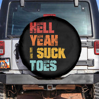 Funny Inappropriate Embarrassing Spare Tire Cover Funny Foot Fetish Sucking Toes Cringe Offensive Humor - Wonder Print Shop