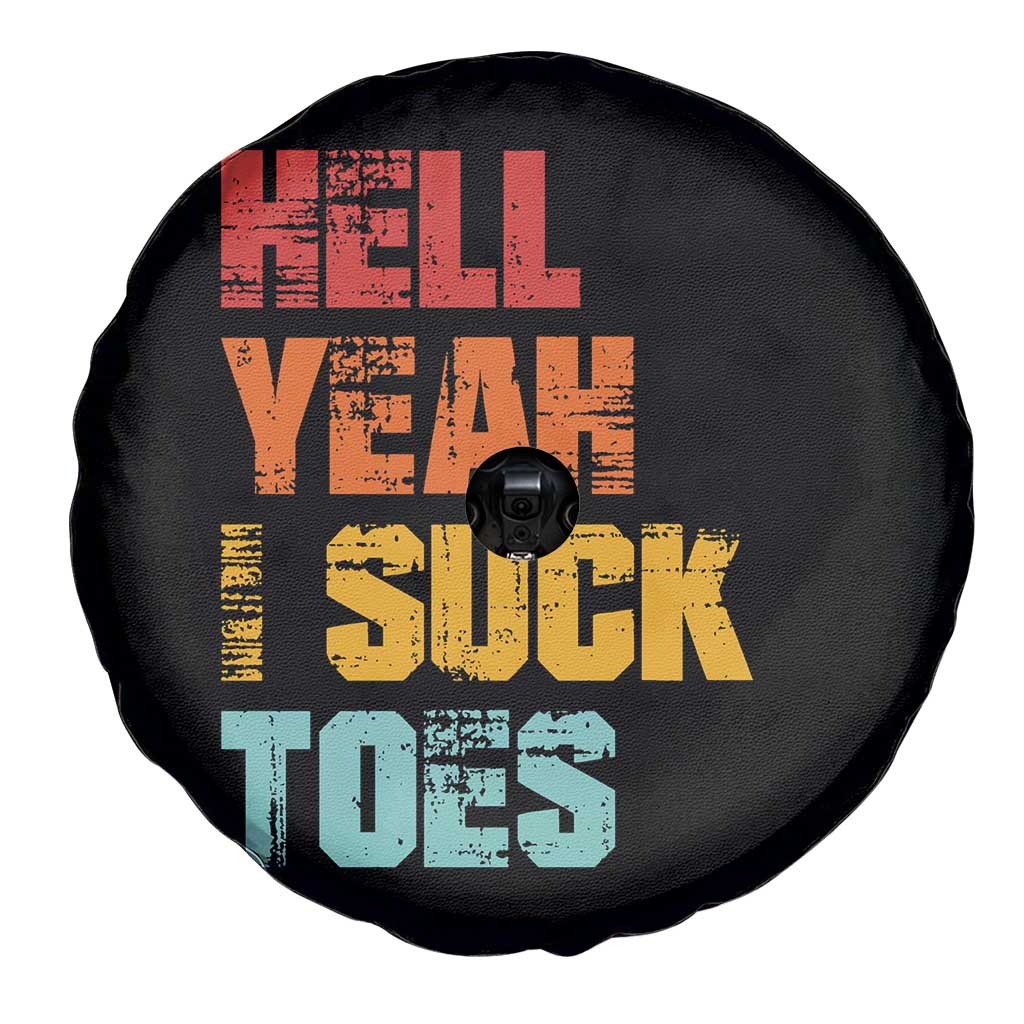 Funny Inappropriate Embarrassing Spare Tire Cover Funny Foot Fetish Sucking Toes Cringe Offensive Humor - Wonder Print Shop