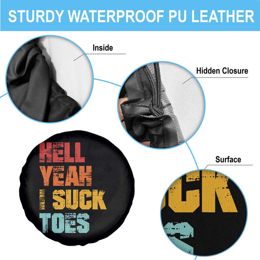 Funny Inappropriate Embarrassing Spare Tire Cover Funny Foot Fetish Sucking Toes Cringe Offensive Humor - Wonder Print Shop