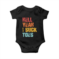Funny Inappropriate Embarrassing Baby Onesie Funny Foot Fetish Sucking Toes Cringe Offensive Humor - Wonder Print Shop