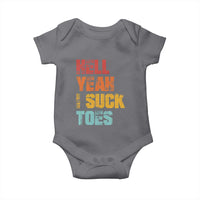 Funny Inappropriate Embarrassing Baby Onesie Funny Foot Fetish Sucking Toes Cringe Offensive Humor - Wonder Print Shop