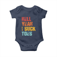 Funny Inappropriate Embarrassing Baby Onesie Funny Foot Fetish Sucking Toes Cringe Offensive Humor - Wonder Print Shop