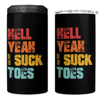 Funny Inappropriate Embarrassing 4 in 1 Can Cooler Tumbler Funny Foot Fetish Sucking Toes Cringe Offensive Humor - Wonder Print Shop