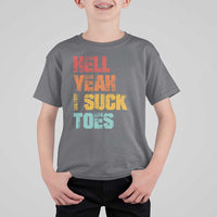 Funny Inappropriate Embarrassing T Shirt For Kid Funny Foot Fetish Sucking Toes Cringe Offensive Humor - Wonder Print Shop
