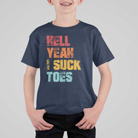 Funny Inappropriate Embarrassing T Shirt For Kid Funny Foot Fetish Sucking Toes Cringe Offensive Humor - Wonder Print Shop