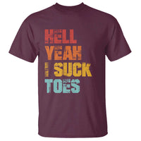 Funny Inappropriate Embarrassing T Shirt Funny Foot Fetish Sucking Toes Cringe Offensive Humor - Wonder Print Shop