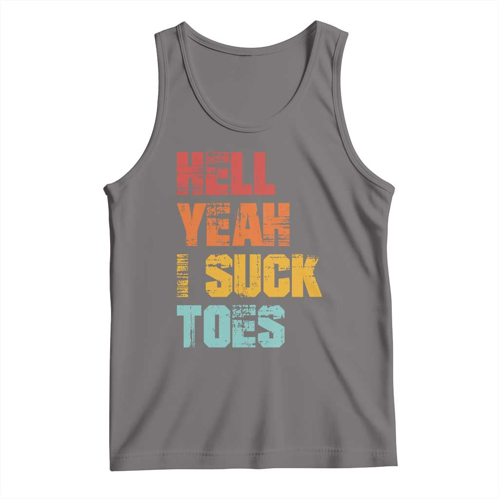 Funny Inappropriate Embarrassing Tank Top Funny Foot Fetish Sucking Toes Cringe Offensive Humor - Wonder Print Shop