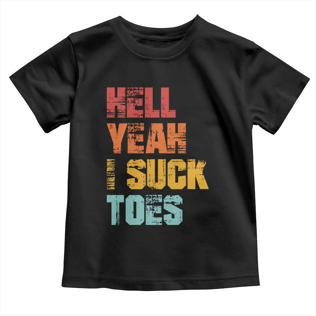 Funny Inappropriate Embarrassing Toddler T Shirt Funny Foot Fetish Sucking Toes Cringe Offensive Humor - Wonder Print Shop