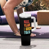 Funny Inappropriate Embarrassing Tumbler With Handle Funny Foot Fetish Sucking Toes Cringe Offensive Humor - Wonder Print Shop