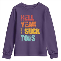 Funny Inappropriate Embarrassing Youth Sweatshirt Funny Foot Fetish Sucking Toes Cringe Offensive Humor - Wonder Print Shop