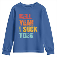 Funny Inappropriate Embarrassing Youth Sweatshirt Funny Foot Fetish Sucking Toes Cringe Offensive Humor - Wonder Print Shop