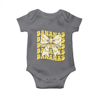 Bananas Coquette Bow Baby Onesie Retro Banana Lovers Women Girls Kids