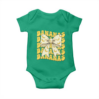 Bananas Coquette Bow Baby Onesie Retro Banana Lovers Women Girls Kids