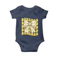Bananas Coquette Bow Baby Onesie Retro Banana Lovers Women Girls Kids