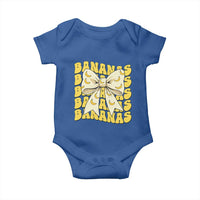 Bananas Coquette Bow Baby Onesie Retro Banana Lovers Women Girls Kids