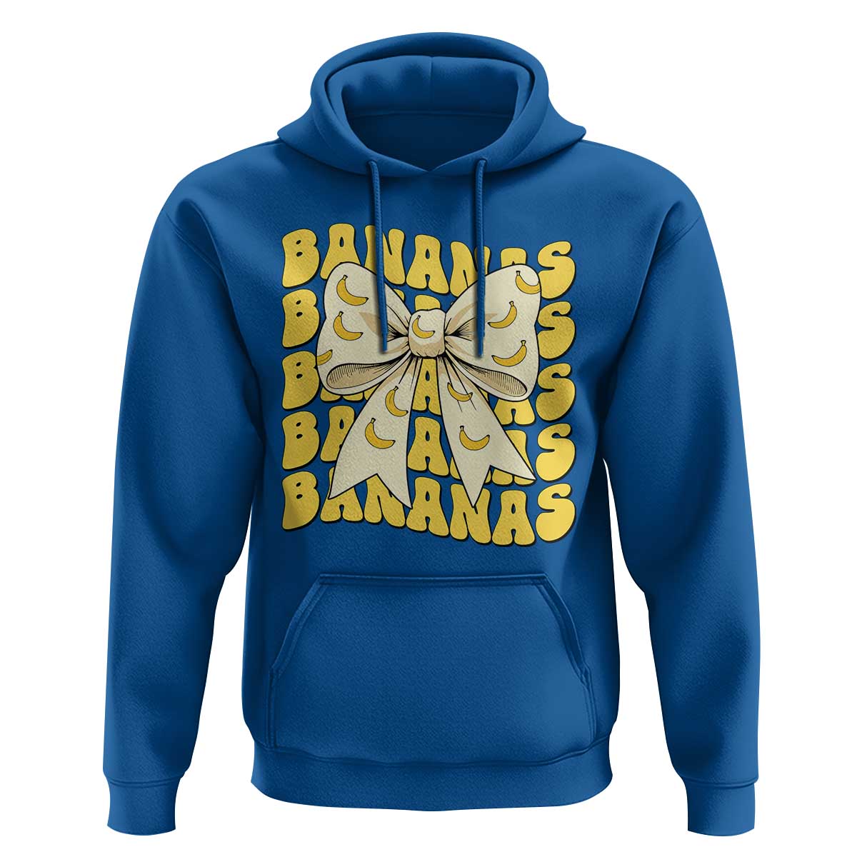 Bananas Coquette Bow Hoodie Retro Banana Lovers Women Girls Kids
