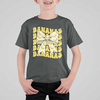 Bananas Coquette Bow T Shirt For Kid Retro Banana Lovers Women Girls Kids
