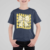 Bananas Coquette Bow T Shirt For Kid Retro Banana Lovers Women Girls Kids