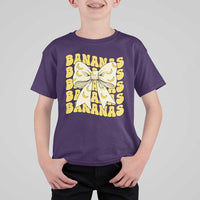 Bananas Coquette Bow T Shirt For Kid Retro Banana Lovers Women Girls Kids