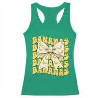 Bananas Coquette Bow Racerback Tank Top Retro Banana Lovers Women Girls Kids