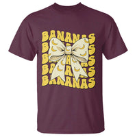 Bananas Coquette Bow T Shirt Retro Banana Lovers Women Girls Kids