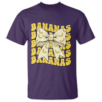 Bananas Coquette Bow T Shirt Retro Banana Lovers Women Girls Kids