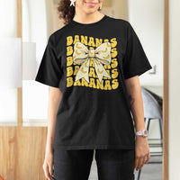 Bananas Coquette Bow T Shirt For Women Retro Banana Lovers Women Girls Kids
