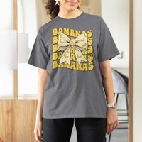 Bananas Coquette Bow T Shirt For Women Retro Banana Lovers Women Girls Kids