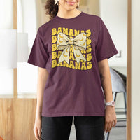 Bananas Coquette Bow T Shirt For Women Retro Banana Lovers Women Girls Kids