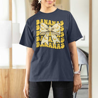 Bananas Coquette Bow T Shirt For Women Retro Banana Lovers Women Girls Kids