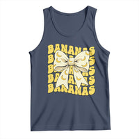Bananas Coquette Bow Tank Top Retro Banana Lovers Women Girls Kids