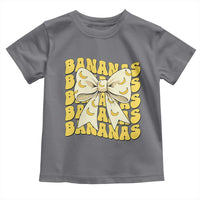 Bananas Coquette Bow Toddler T Shirt Retro Banana Lovers Women Girls Kids