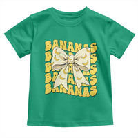 Bananas Coquette Bow Toddler T Shirt Retro Banana Lovers Women Girls Kids