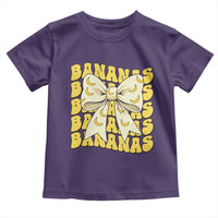 Bananas Coquette Bow Toddler T Shirt Retro Banana Lovers Women Girls Kids