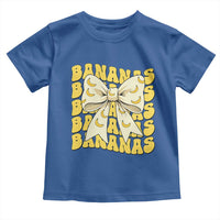 Bananas Coquette Bow Toddler T Shirt Retro Banana Lovers Women Girls Kids