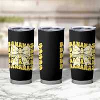 Bananas Coquette Bow Tumbler Cup Retro Banana Lovers Women Girls Kids