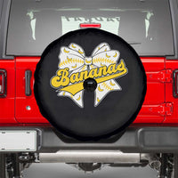 Bananas Coquette Bow Spare Tire Cover Retro Throwback Popular Fruit Humor Banana Classic