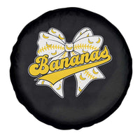 Bananas Coquette Bow Spare Tire Cover Retro Throwback Popular Fruit Humor Banana Classic