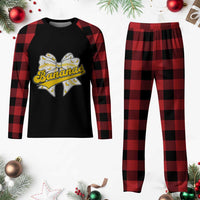 Bananas Coquette Bow Plaid Pajama Set Retro Throwback Popular Fruit Humor Banana Classic