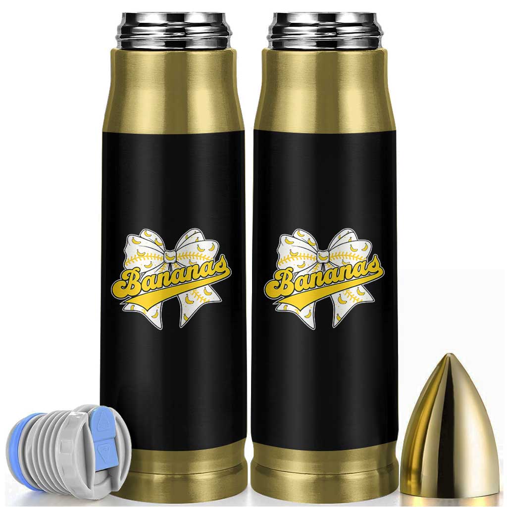 Bananas Coquette Bow Bullet Tumbler Retro Throwback Popular Fruit Humor Banana Classic